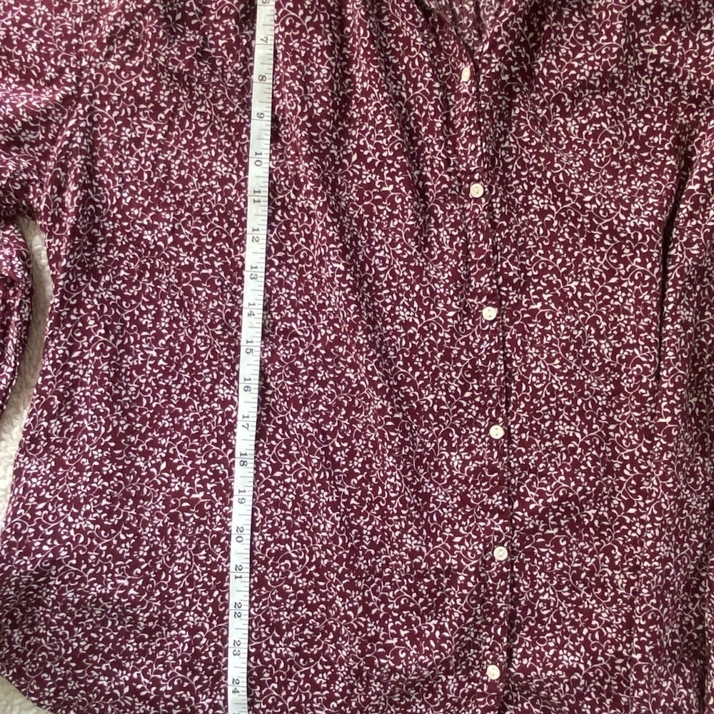 NWT Oversized Floral Print with Front Buttons Top, Size: XXL - Picture 9 of 11